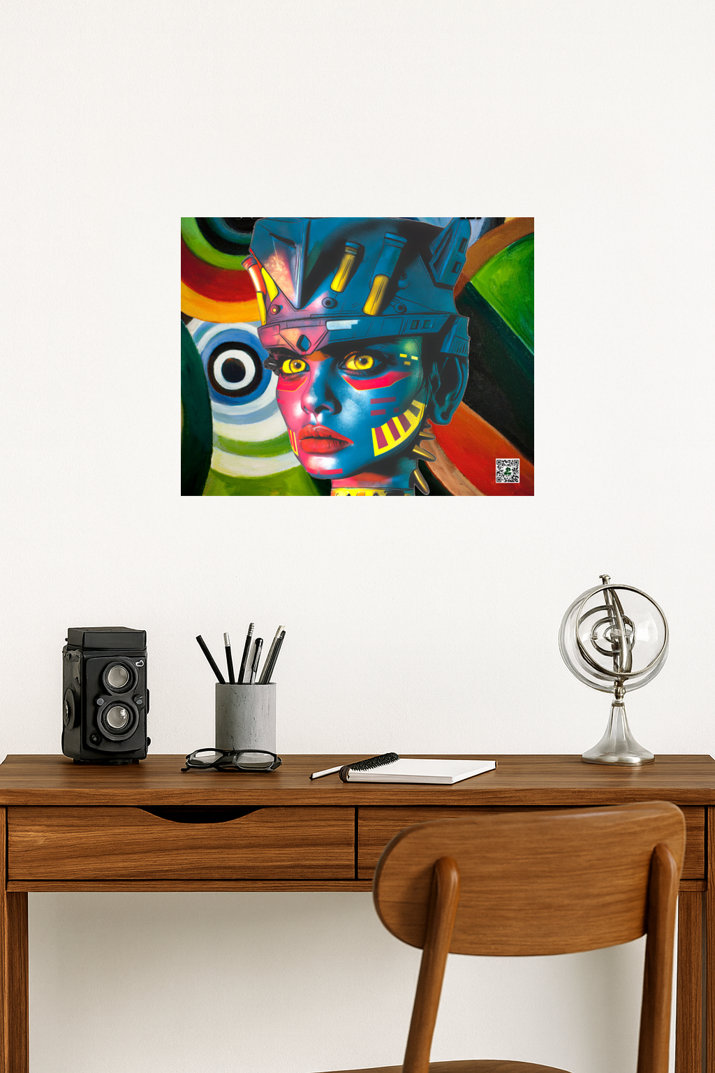 Cyber Empress - Photo paper poster - Abstract Spectrum Colorway
