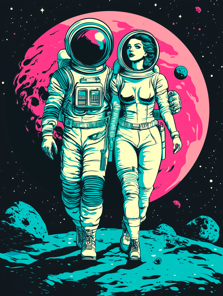 Lunar Stroll – Desk Mat