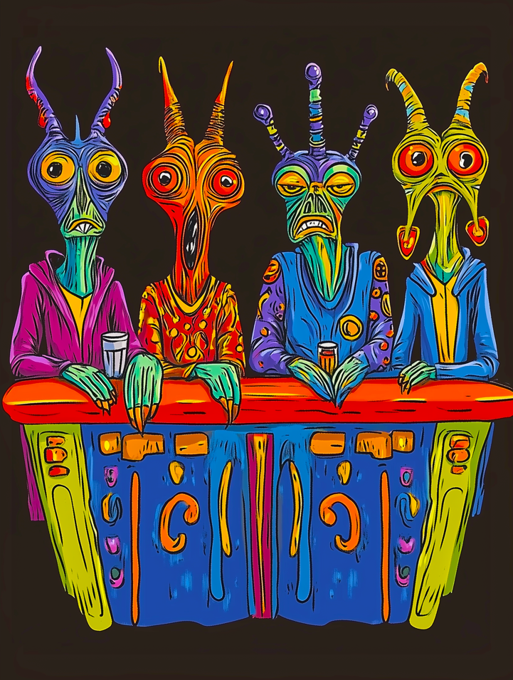 Intergalactic Dive Bar – Desk Mat