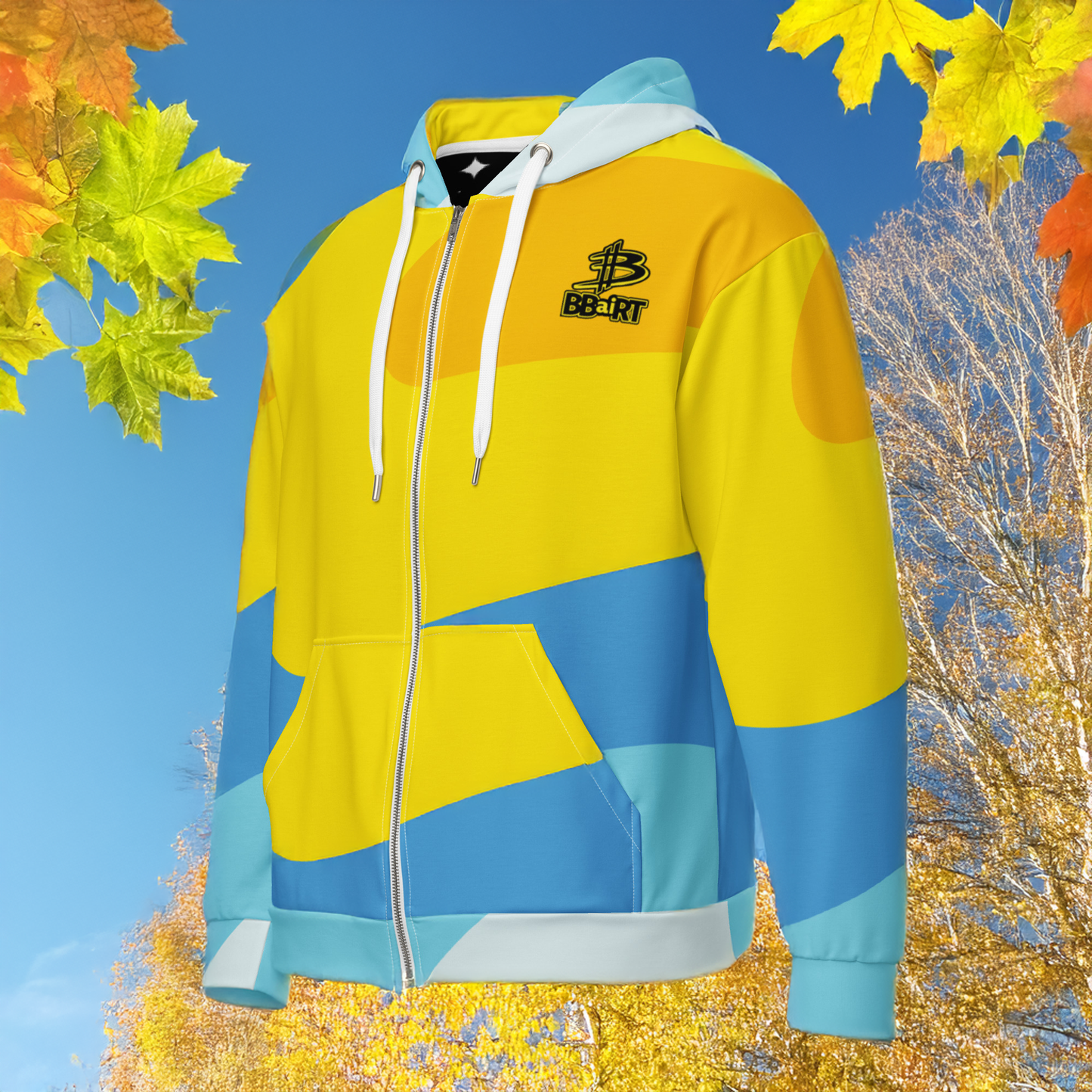 Cosmo the Cuddlebear - Unisex All-Over Print Zip Hoodie