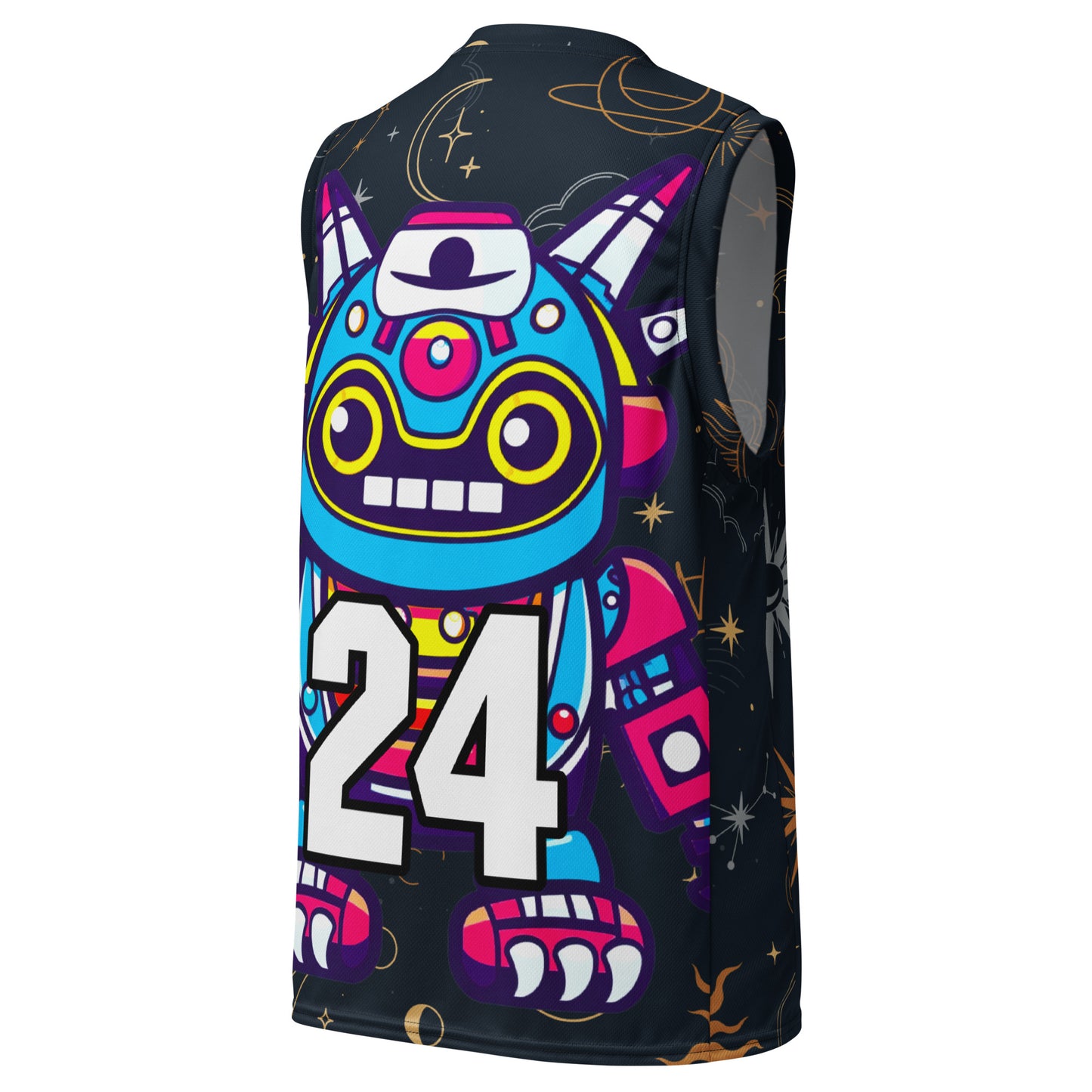 Techno Guardian - Recycled unisex basketball jersey - Starry Odyssey Colorway