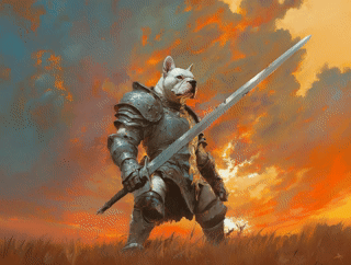 Ashenblade the Valiant – Desk Mat