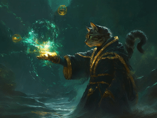 Mysticpaw the Spellcaster – Desk Mat