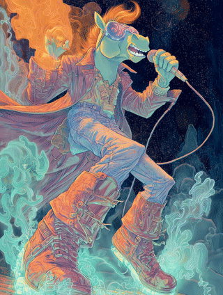 Flarehoof the Micbreaker – Photo Paper Poster