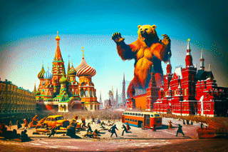 Roar Over Red Square – Desk Mat