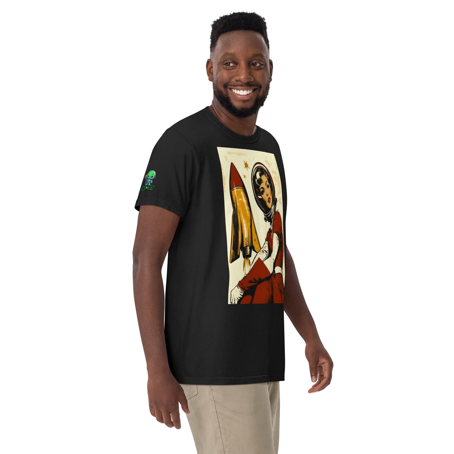 Cosmic Pioneer - Unisex garment - dyed heavyweight t-shirt - BBairt