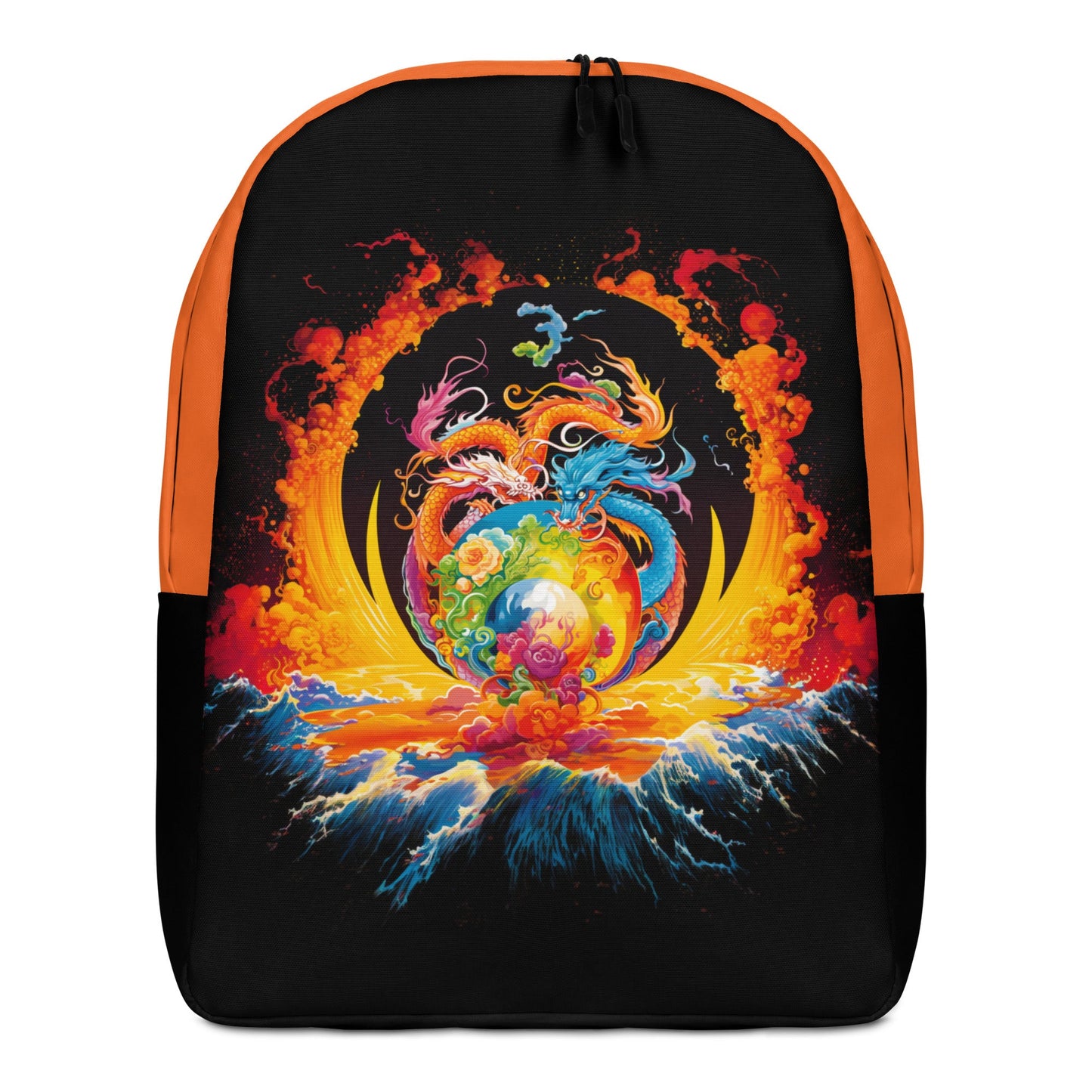 Eternal Harmony: Dual Dragon Minimalist Backpack - BBairt