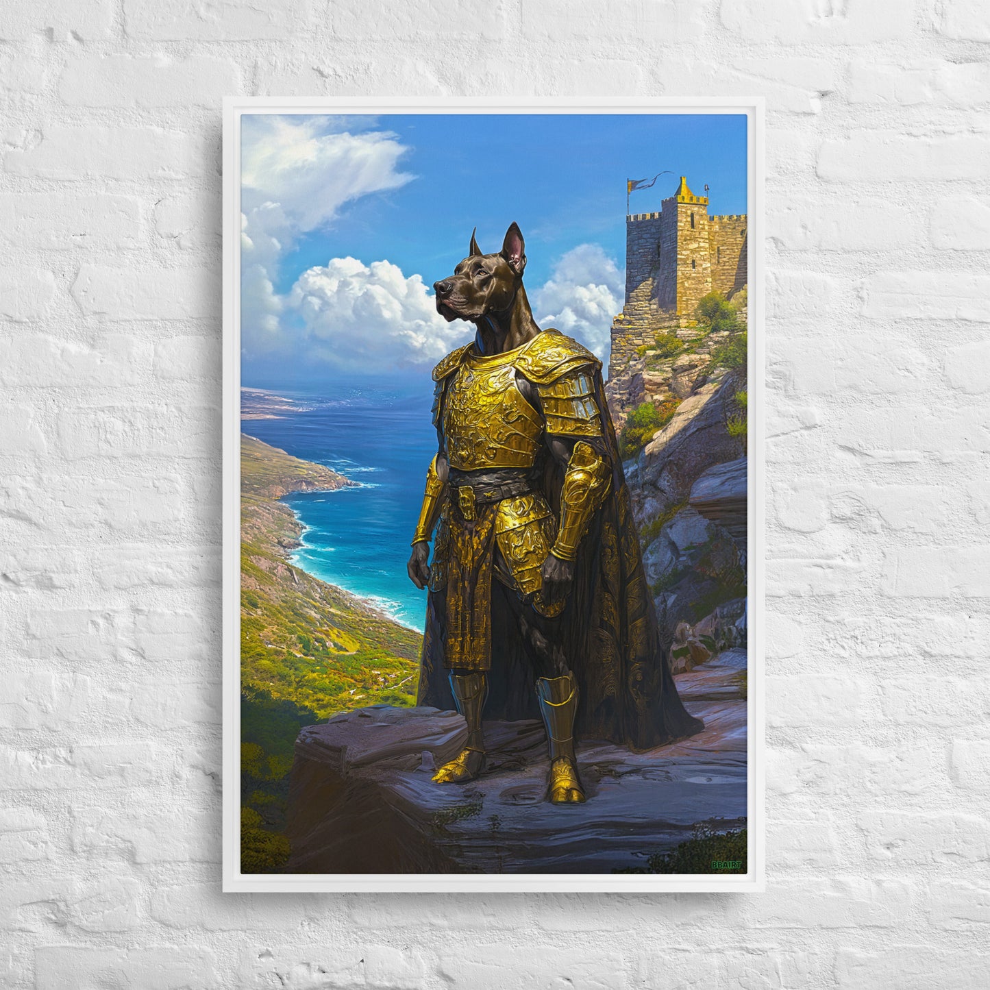 Sir Galathor – Framed Canvas Print