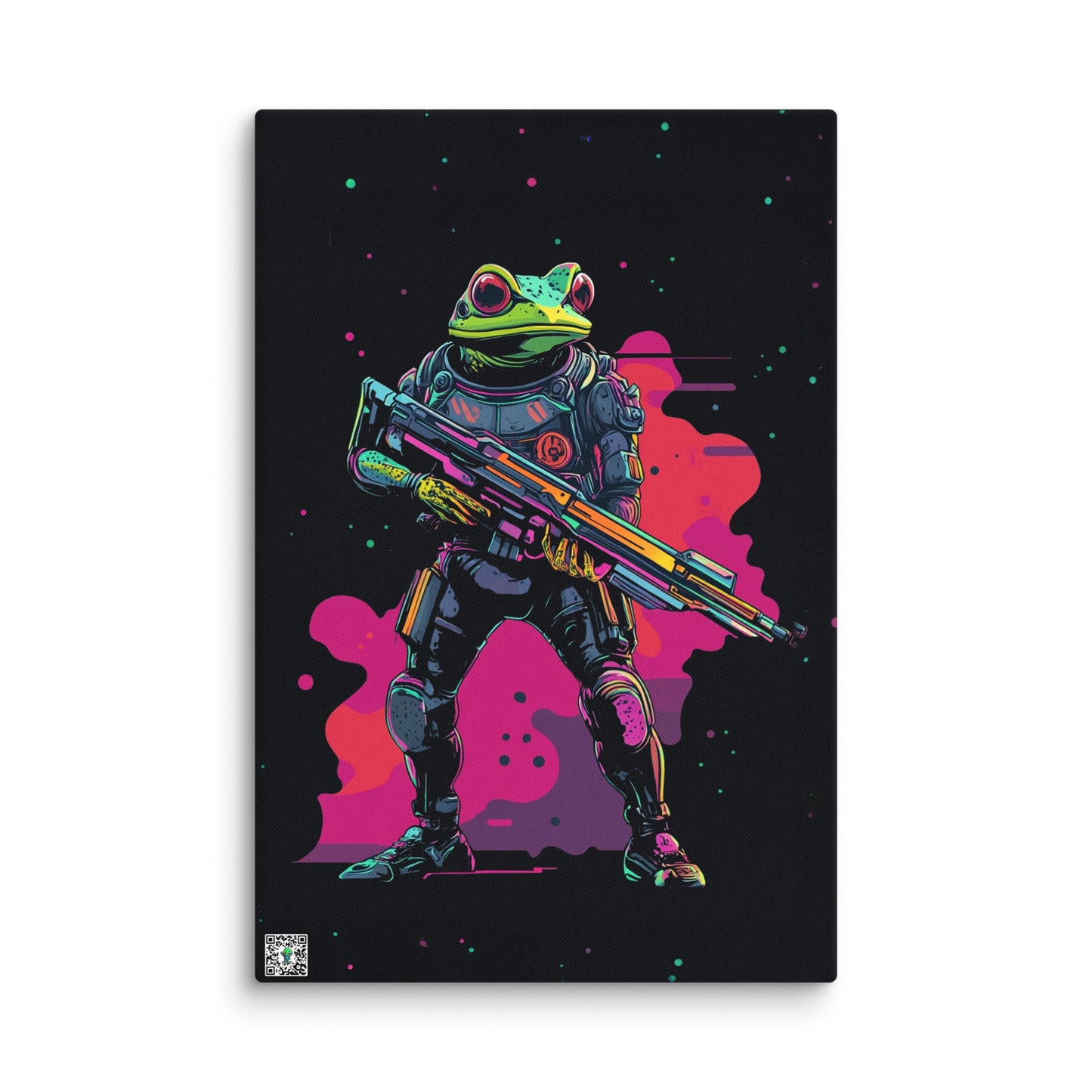 Galactic Ribbit - Canvas Print - BBairt