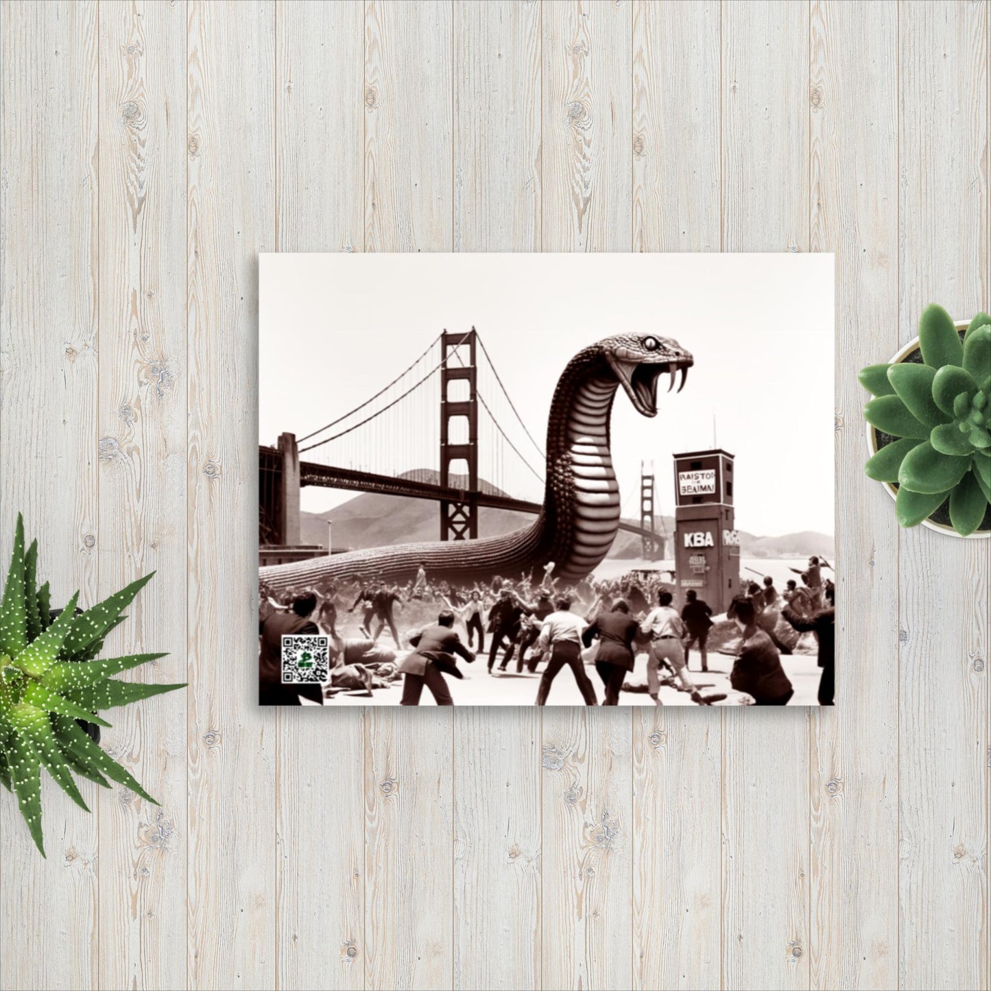 Golden Gatecrasher - Photo paper poster - BBairt