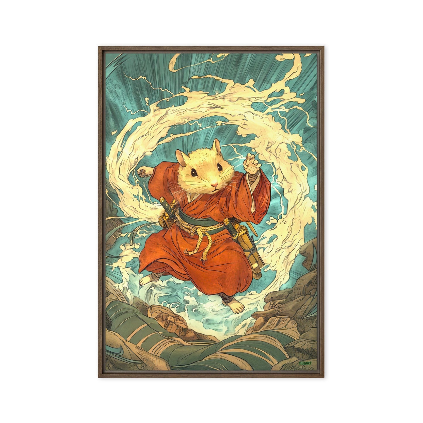 Hiro the Swift – Framed Canvas Print - BBairt