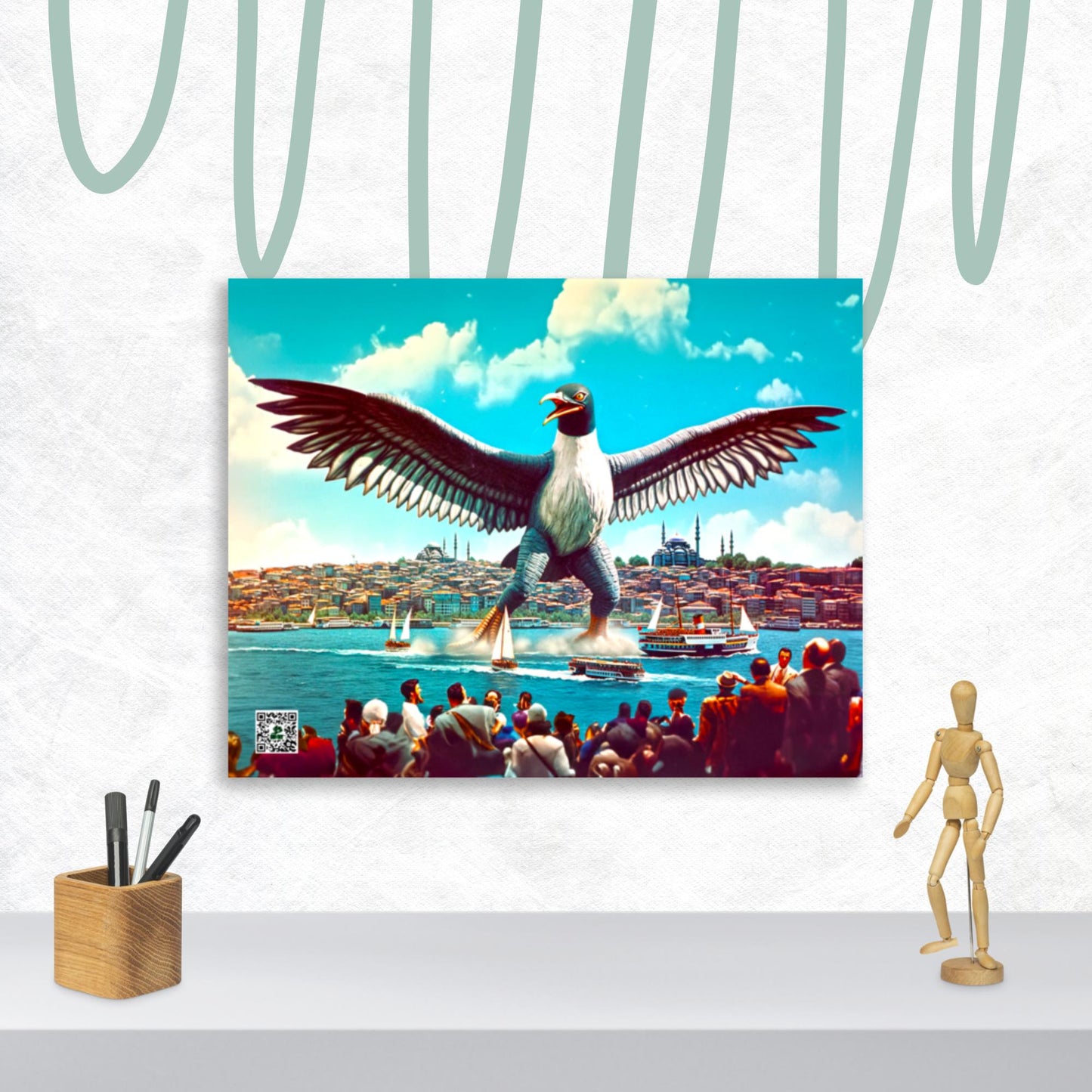 Istanbul’s Avian Awe - Photo paper poster - BBairt