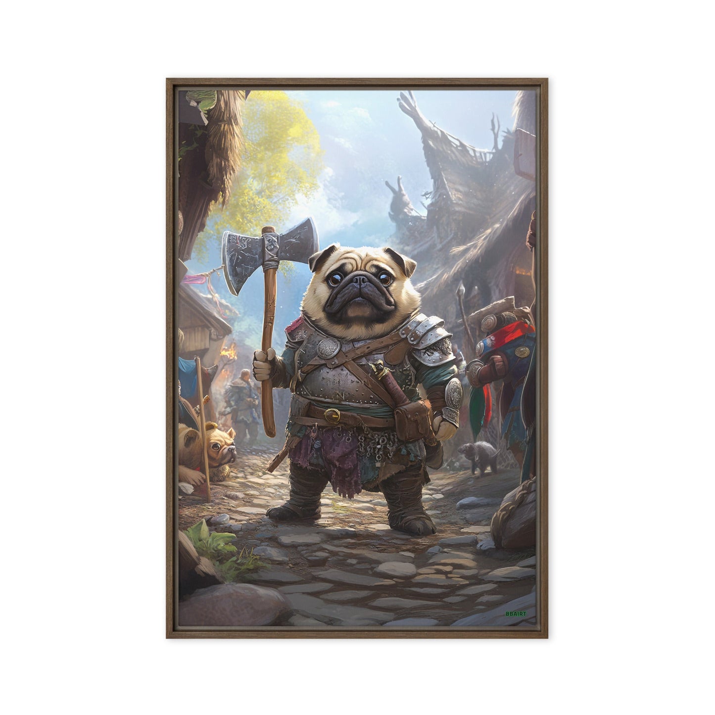 Lucy the Fearless – Framed Canvas Print - BBairt