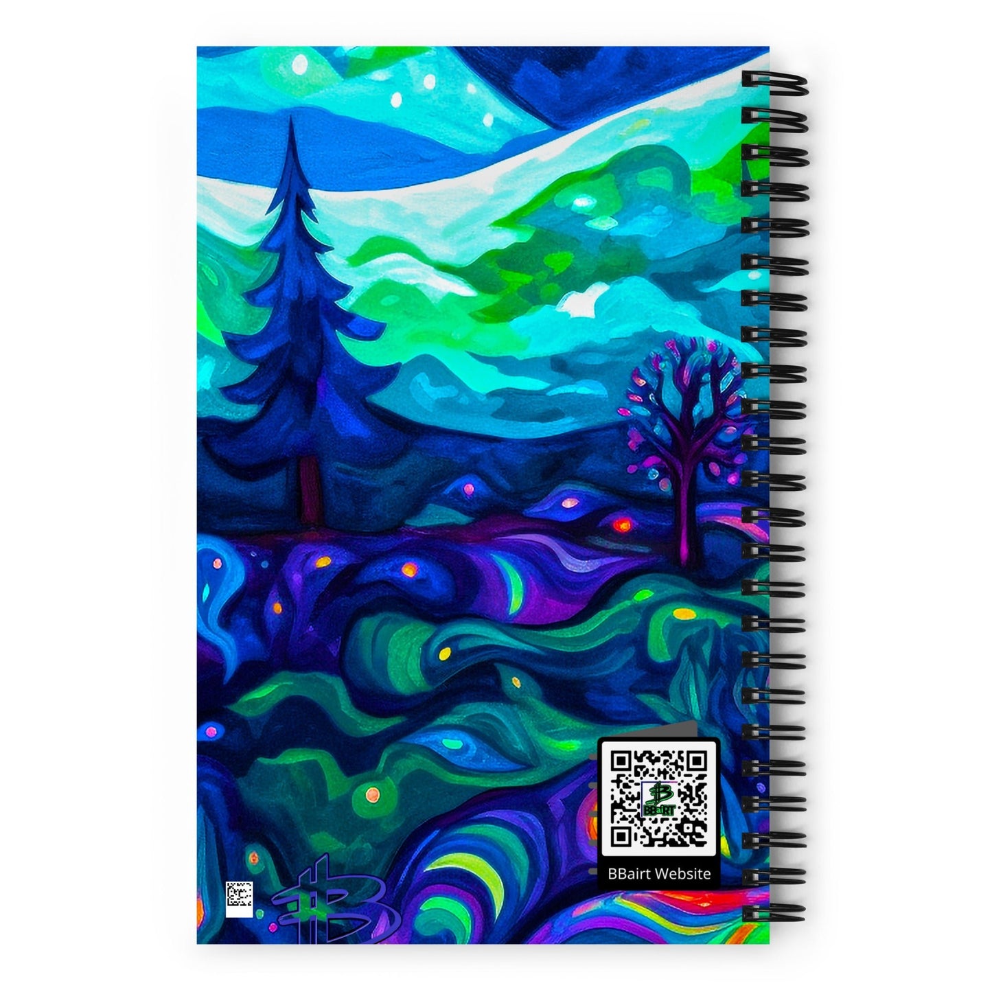Luminous Convergence - Spiral notebook - BBairt