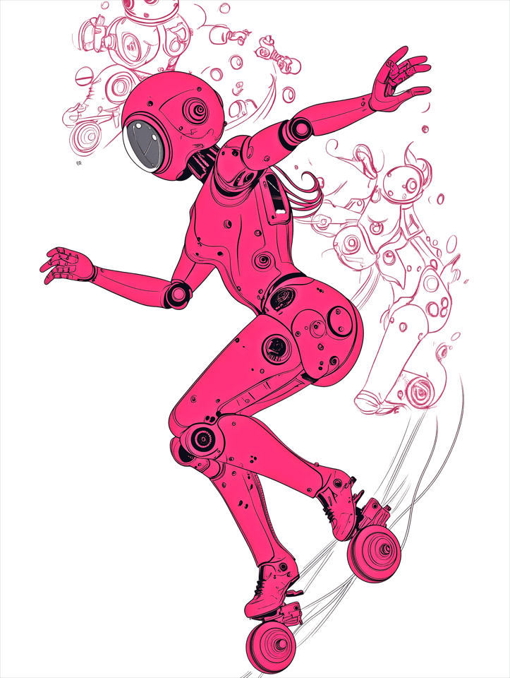 Neon Glide – Desk Mat - BBairt