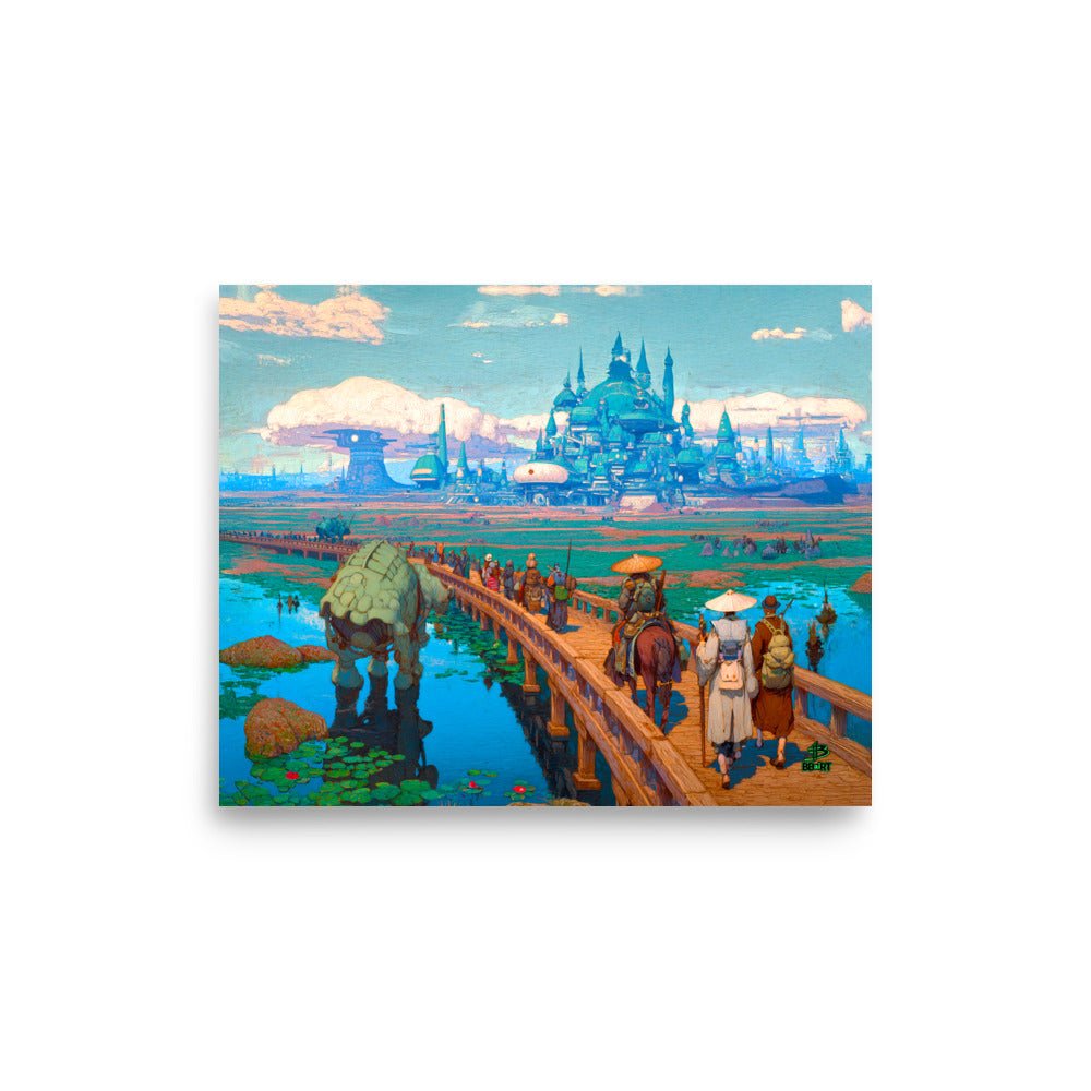 Pilgrims of the Azure Causeway – Photo Paper Poster - BBairt