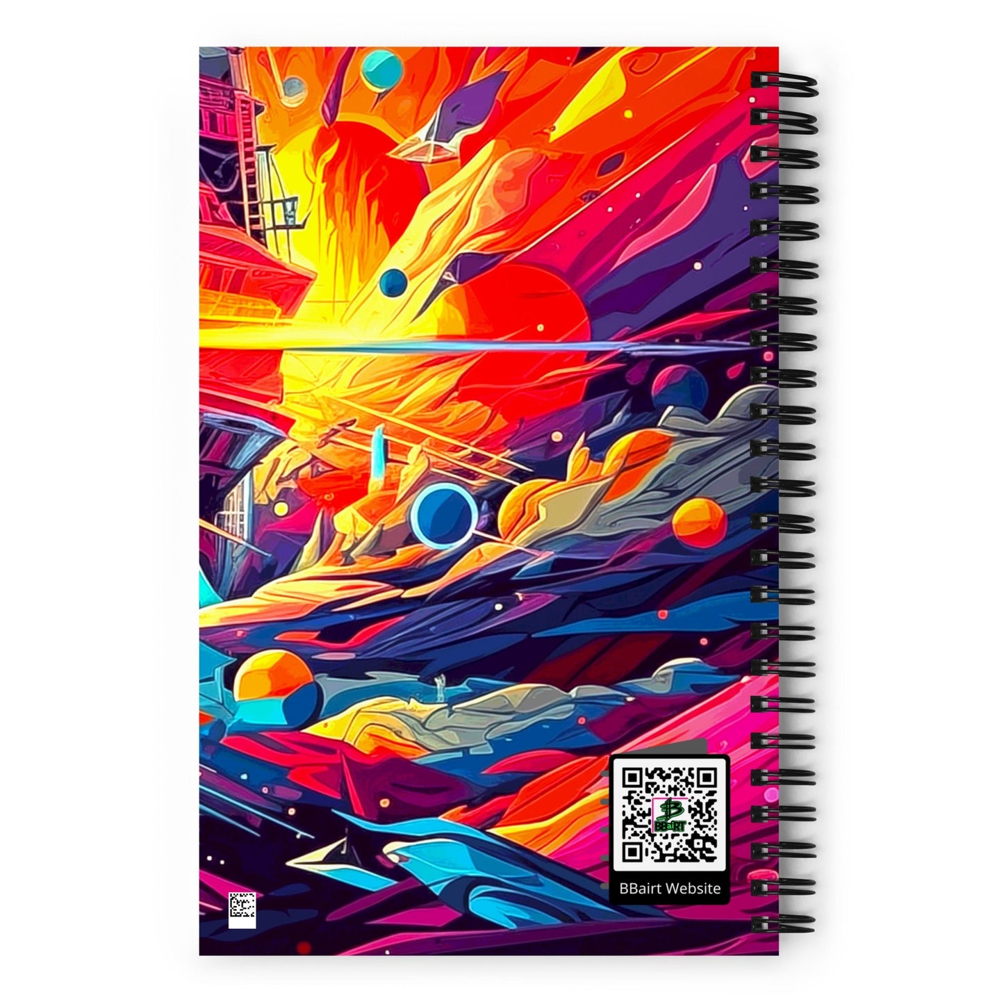Pioneers of the Cubist Cosmos - Spiral notebook - BBairt
