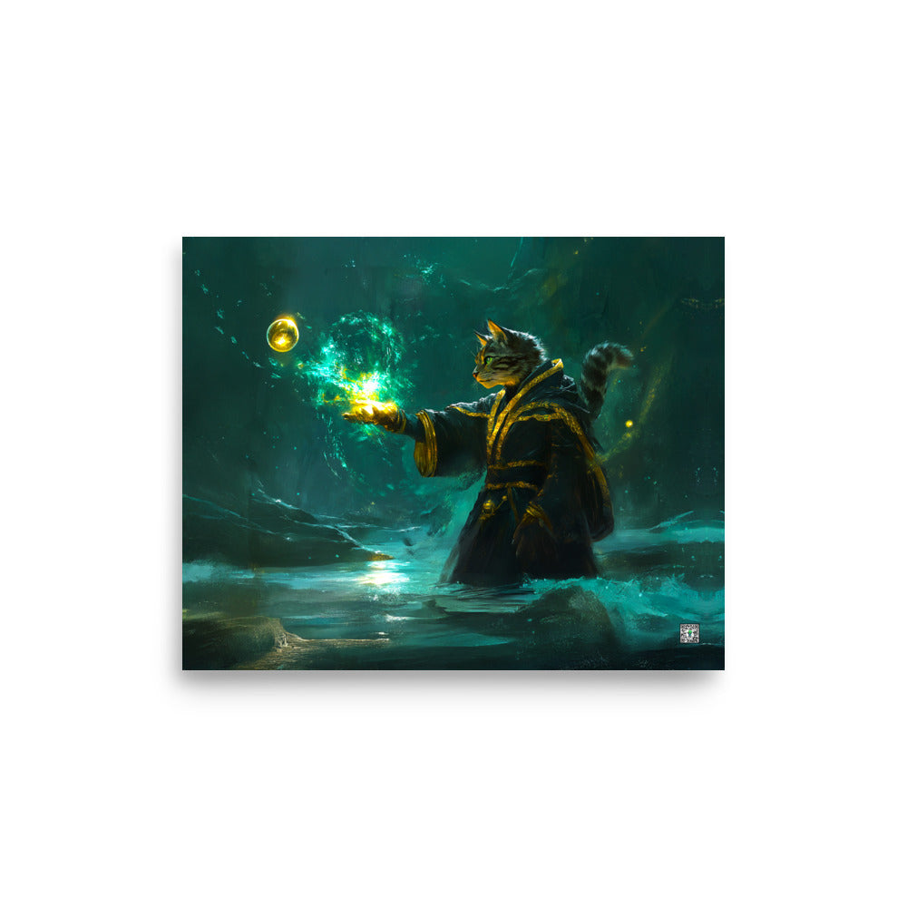 Mysticpaw the Spellcaster - Photo Paper Poster