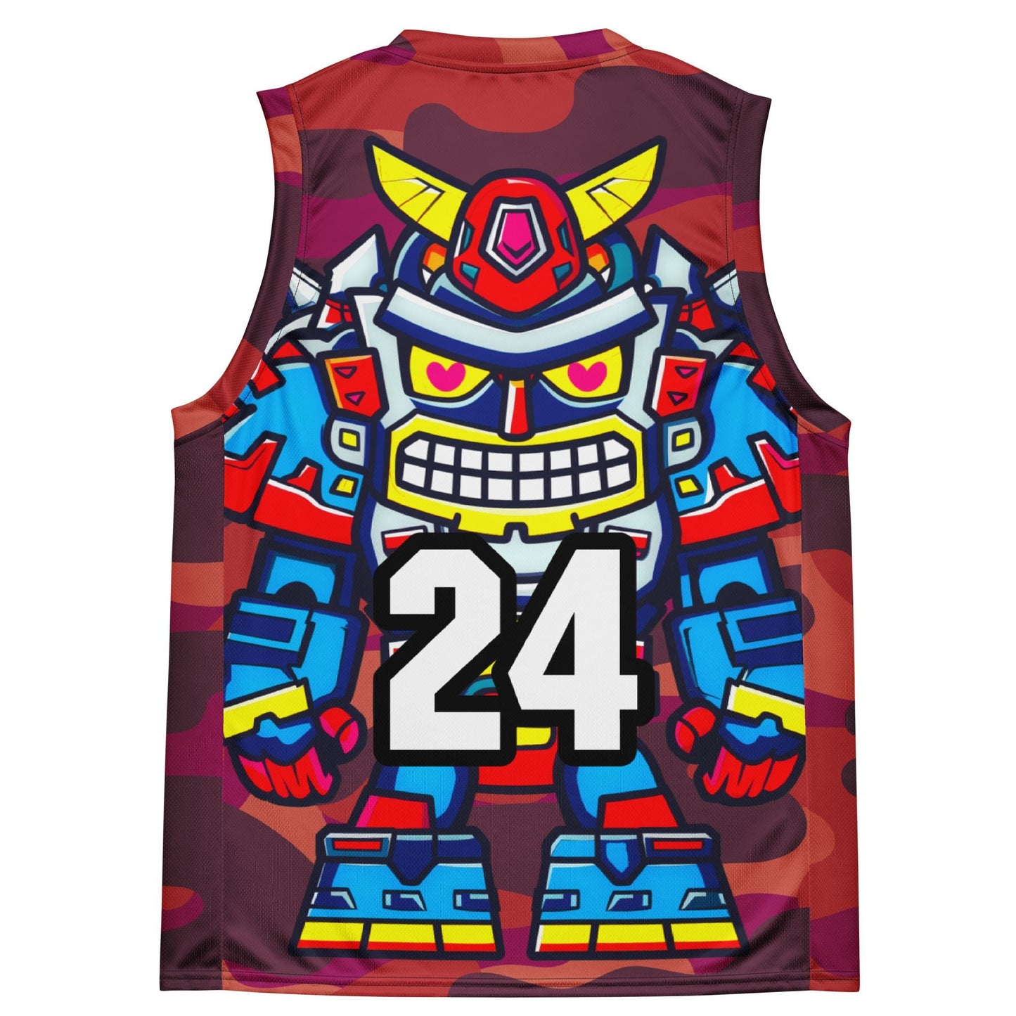 Robo Ranger - Recycled unisex basketball jersey - Inferno Camo - BBairt