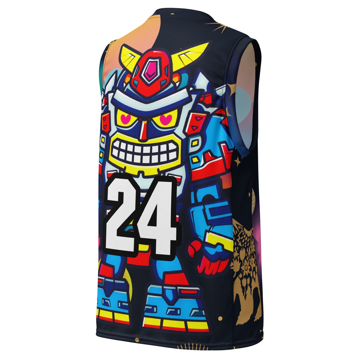Robo Ranger - Recycled unisex basketball jersey - Nebula Night Colorway - BBairt