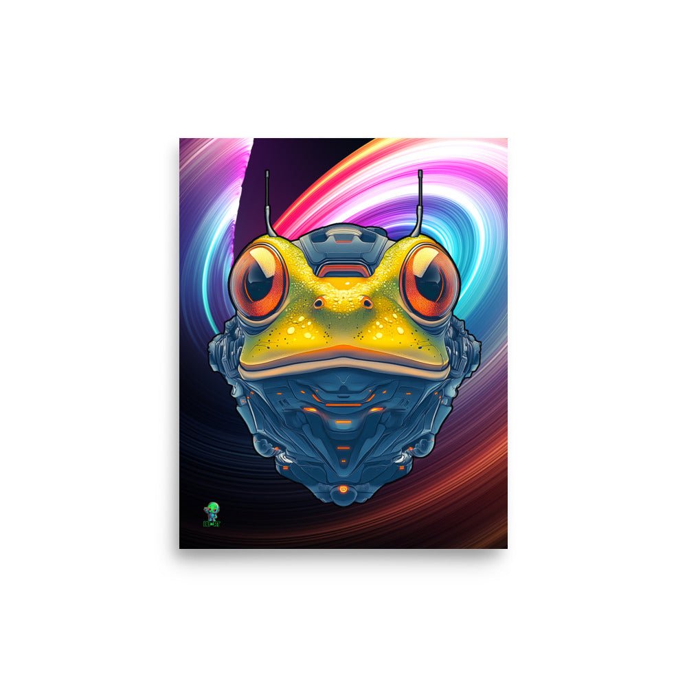 Techno Toad - Photo paper poster - BBairt
