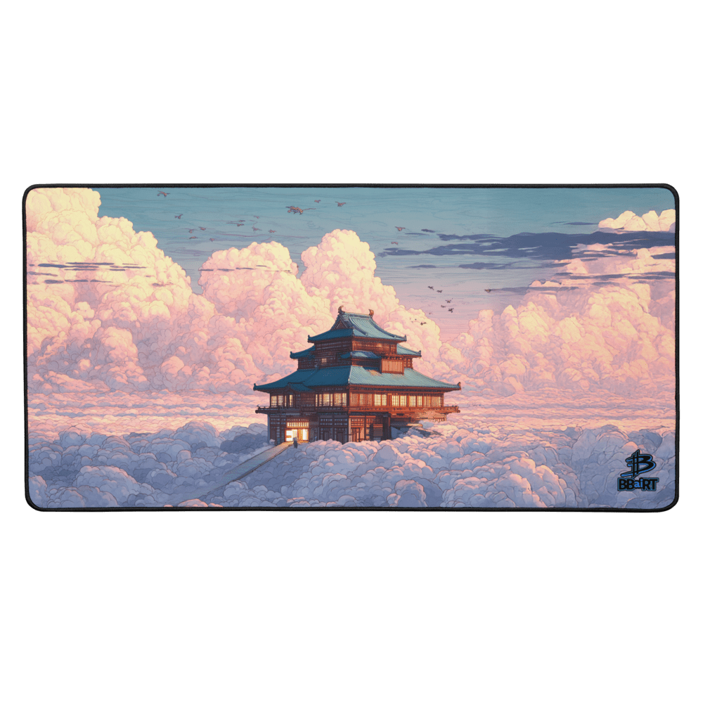 Temple of the Skyward Gate Desk Mat from BBairt
