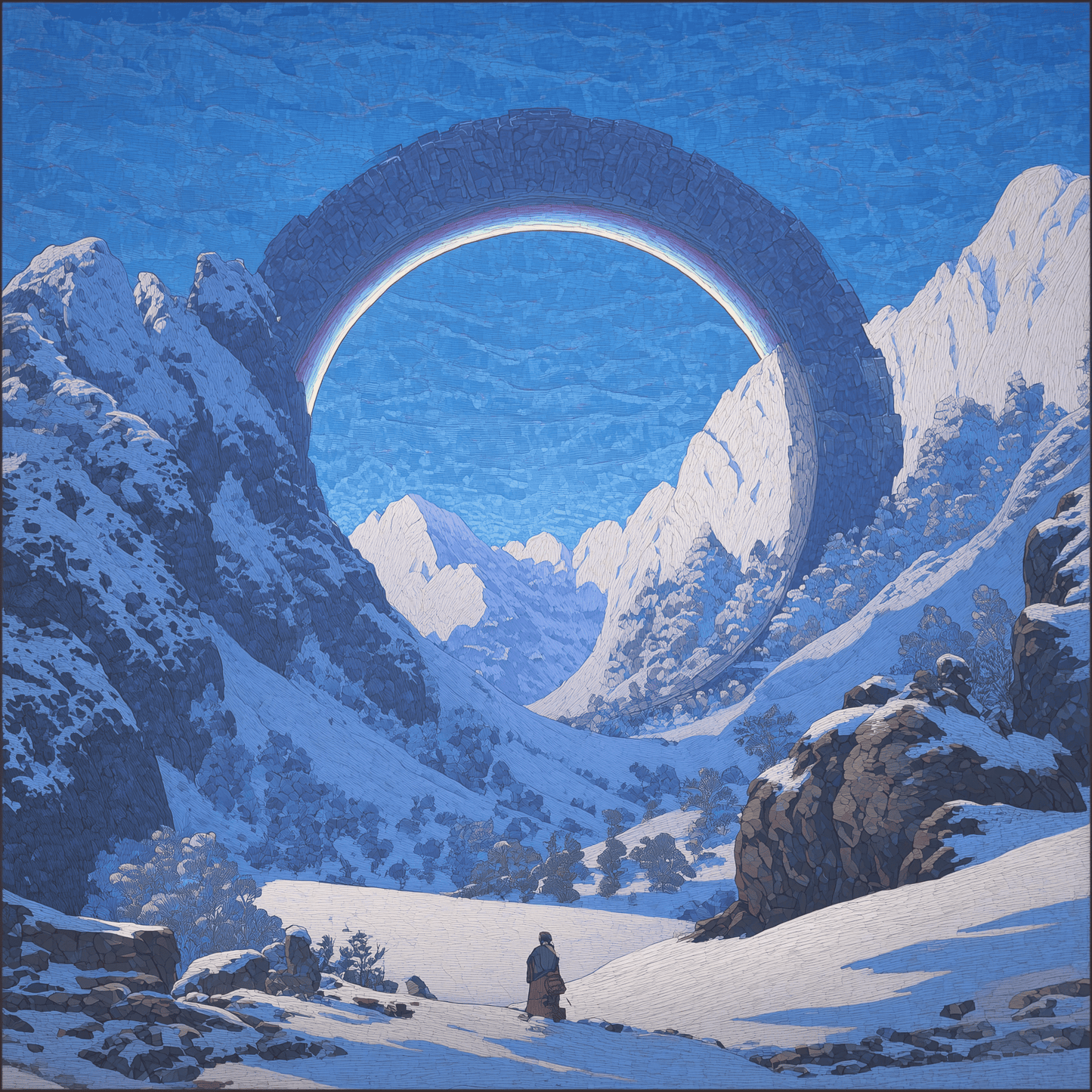 The Arc of Kōri Pass – Photo Paper Poster - BBairt