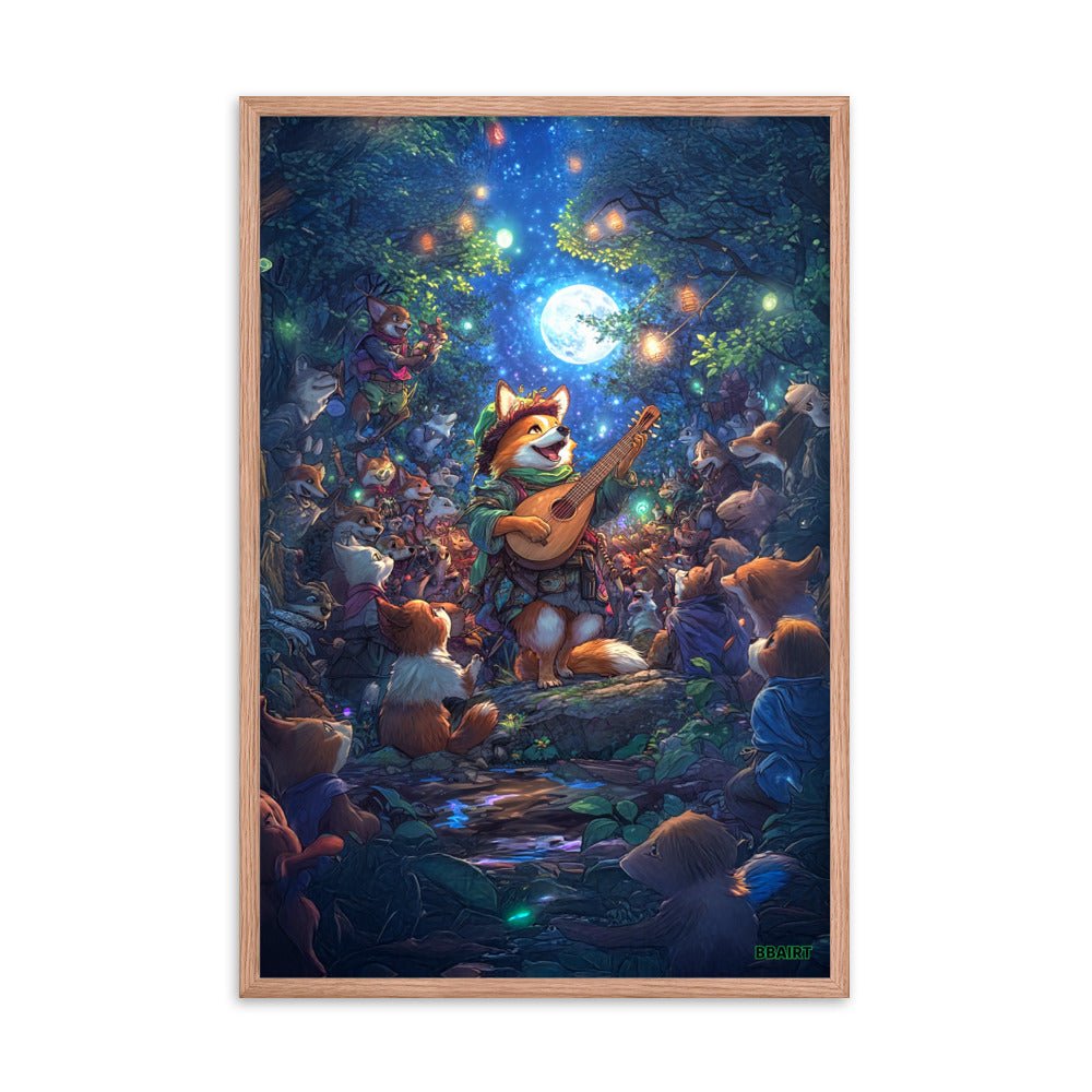 The Woodland Serenade - Framed Matte Poster - BBairt