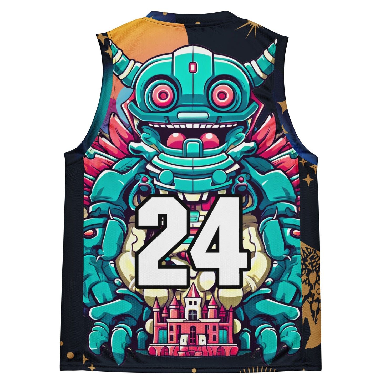 Toy Town Watchman - Recycled unisex basketball jersey - Nebula Night - BBairt