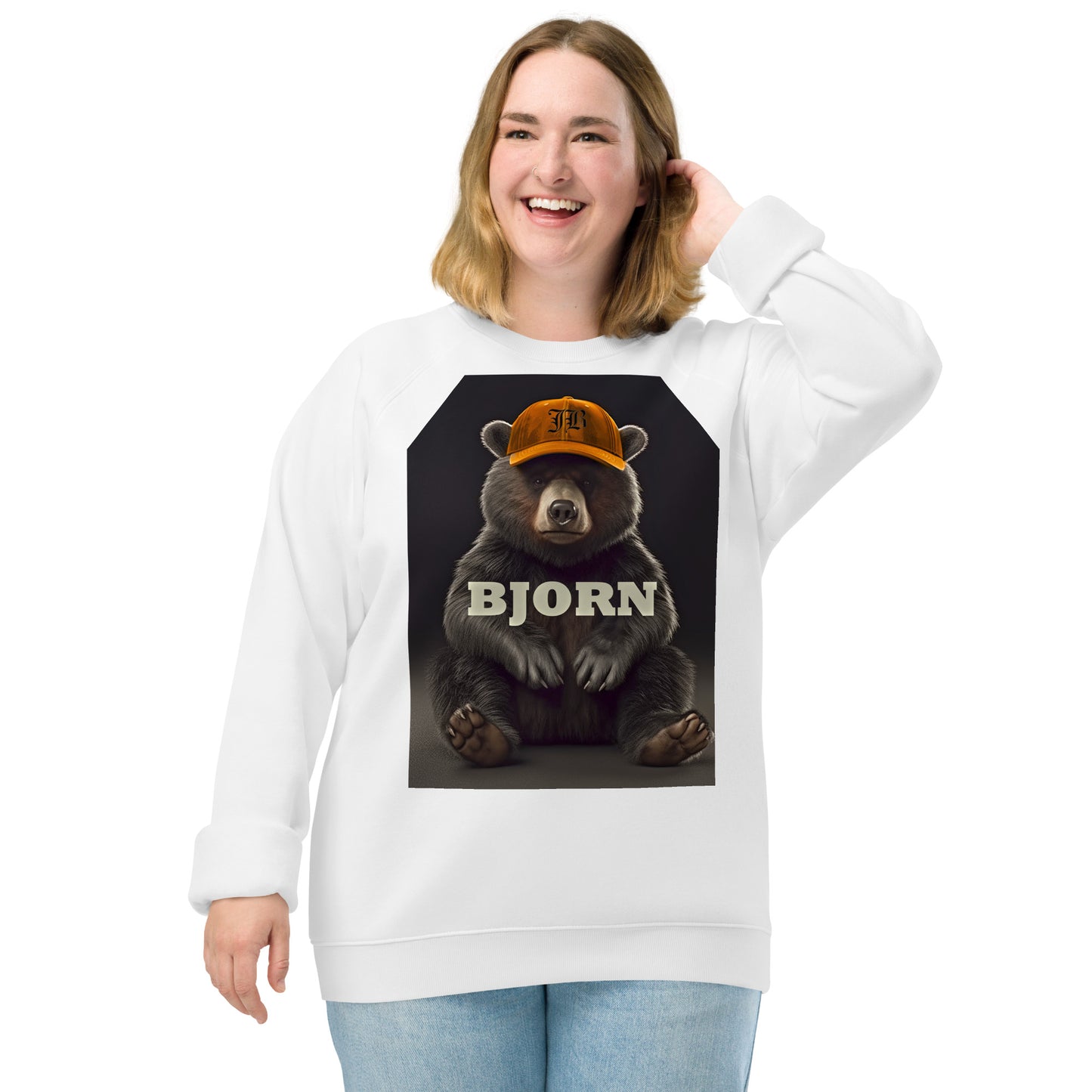 Bjorn's Ballgame - Unisex na organic raglan sweatshirt
