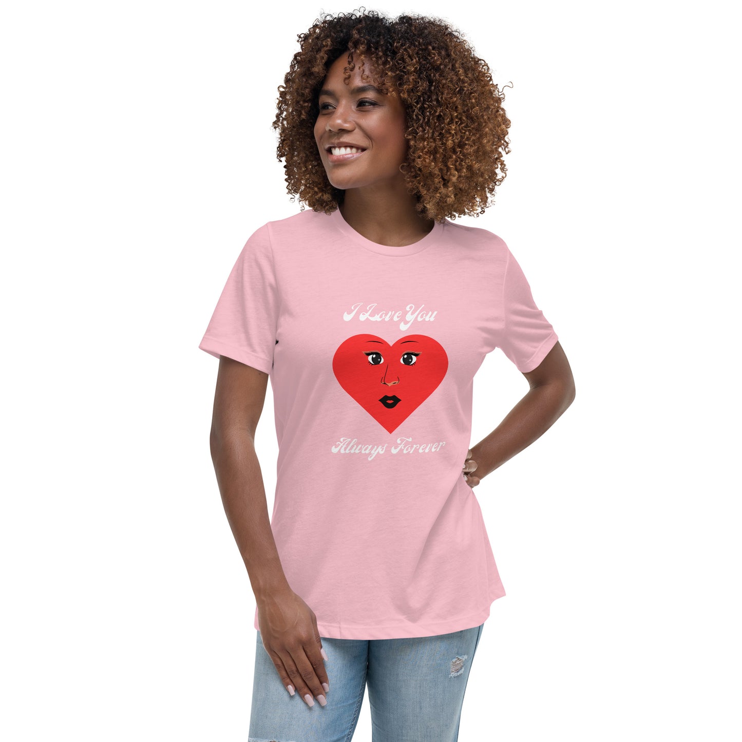 Eternal Love - Nakakarelaks na T-Shirt ng Babae