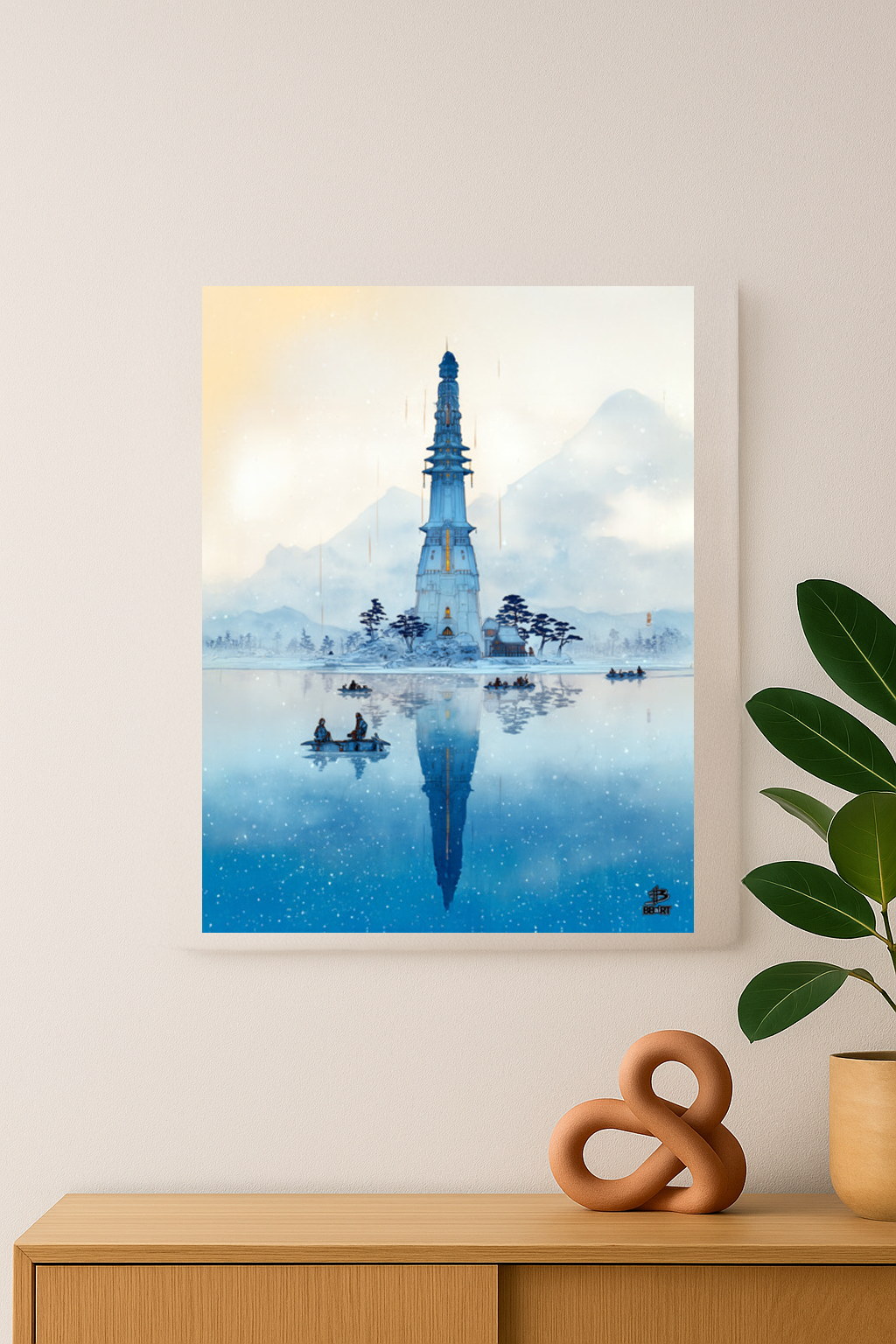 Frostspire Keep – Photo Paper Poster