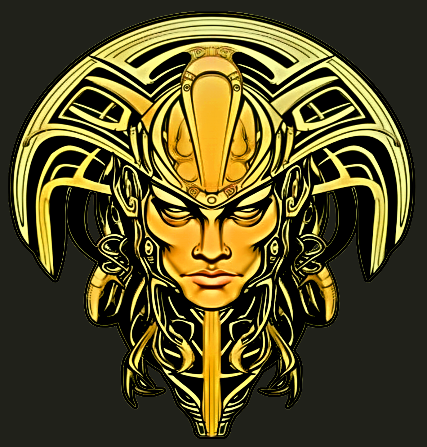 The Mask of Valor: Kara - Unisex Eco Raglan Hoodie