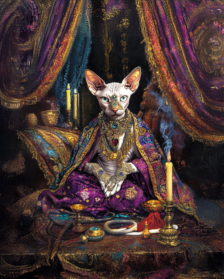 Her Majesty Sphinxara - Desk Mat