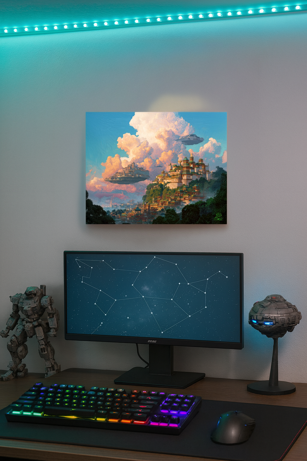 Citadels of the Cumulus Way – Photo Paper Poster