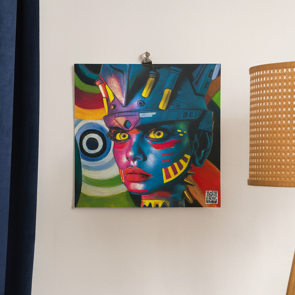 Cyber Empress - Photo paper poster - Abstract Spectrum Colorway