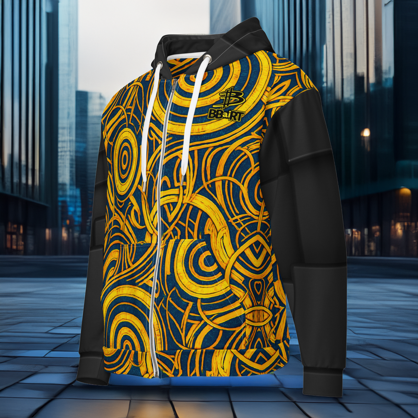 The Mask of Compassion: Landon - Unisex All-Over Print Zip Hoodie