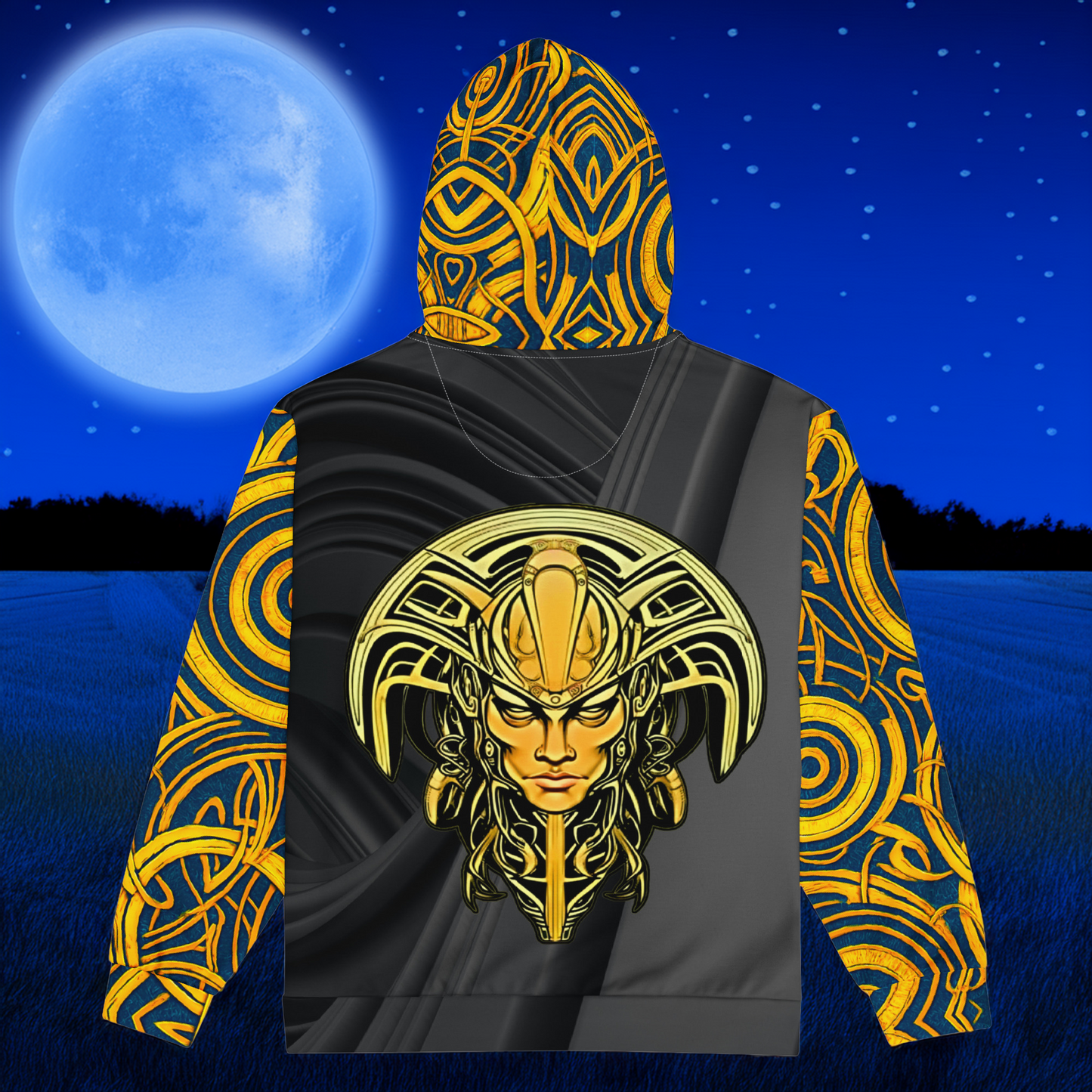 The Mask of Valor: Kara - Unisex All-Over Print Zip Hoodie