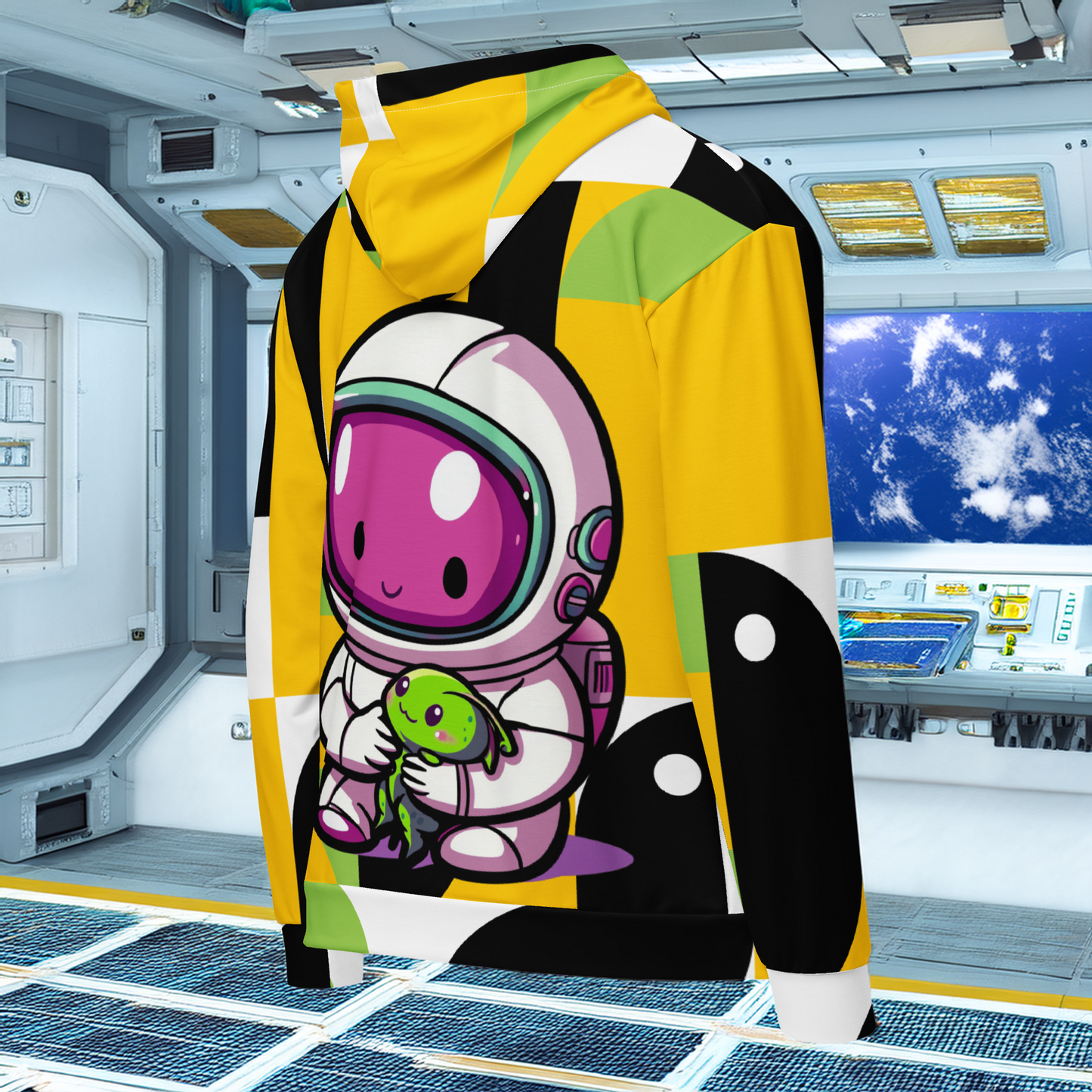 Quasar the Star Explorer - Unisex All-Over Print Zip Hoodie