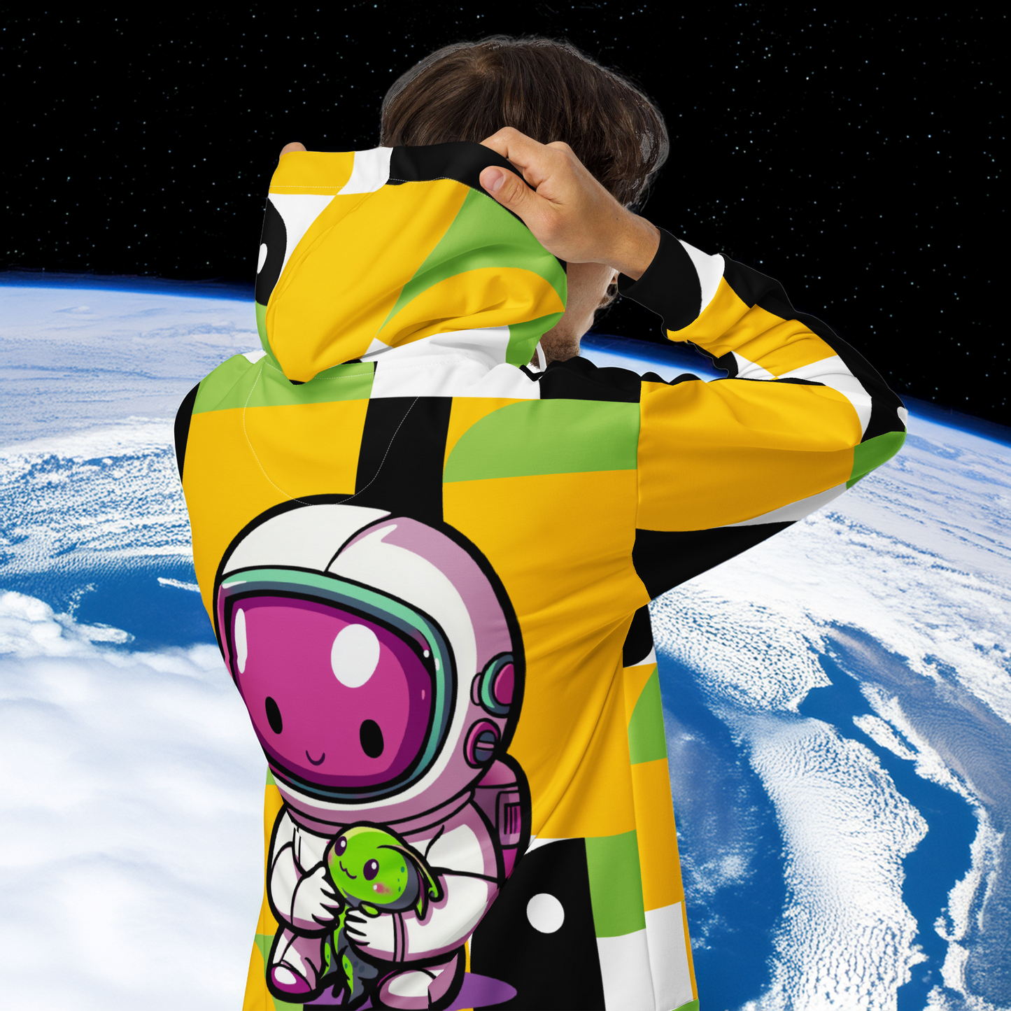 Quasar the Star Explorer - Unisex All-Over Print Zip Hoodie