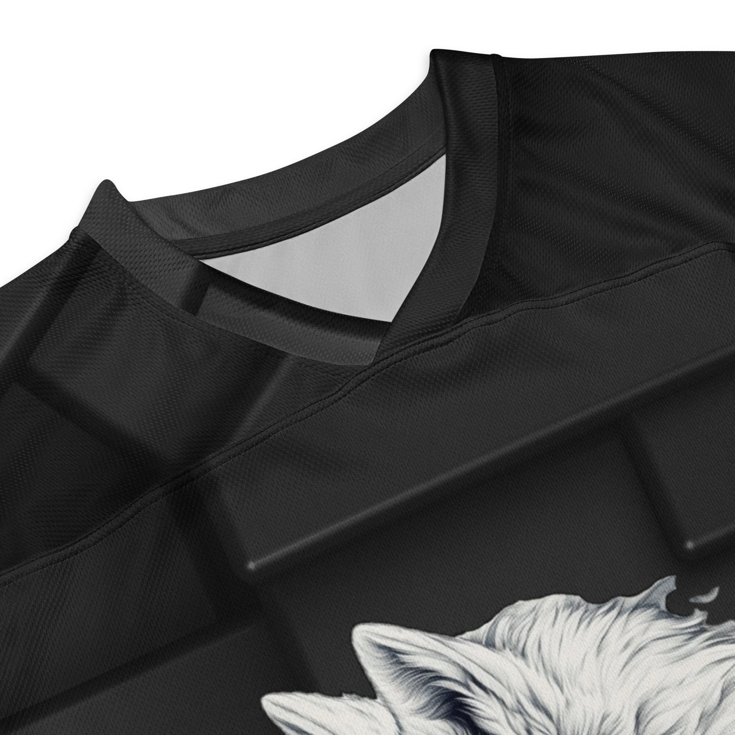 Alpha Wolf - Recycled hockey fan jersey