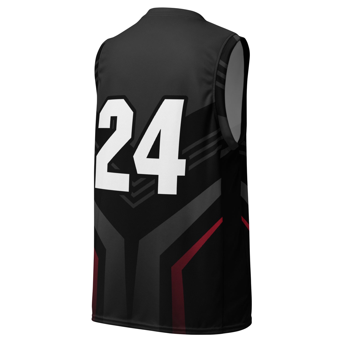 Zephyrion - Recycled unisex basketball jersey - Black