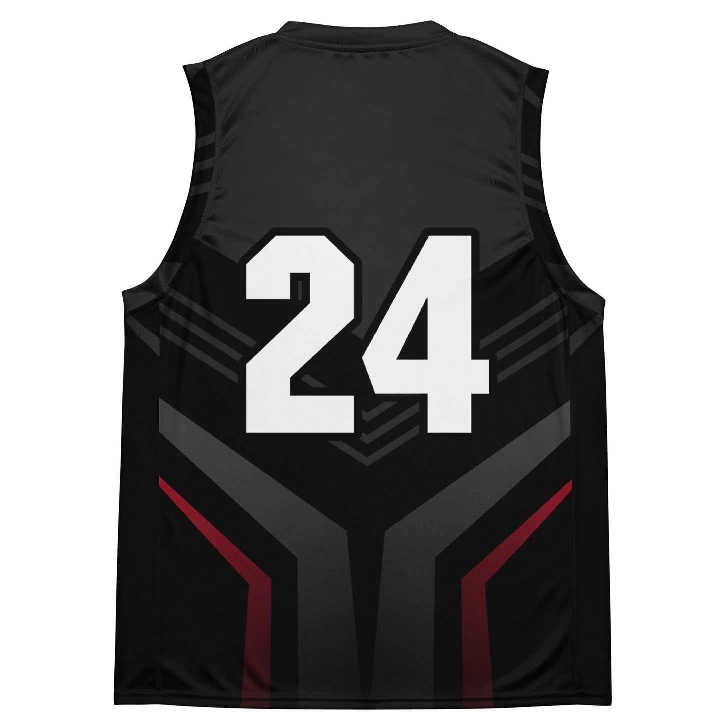 Zephyrion - Recycled unisex basketball jersey - Black