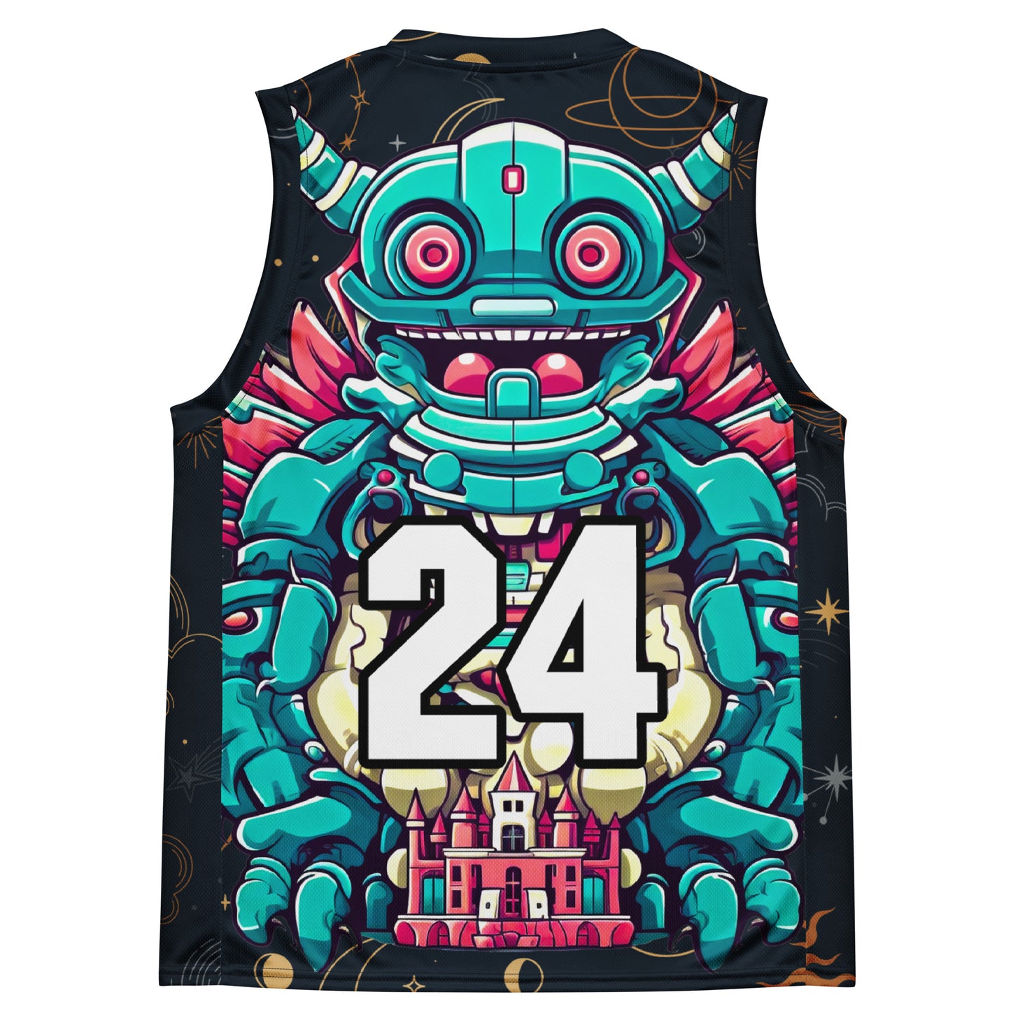 Toy Town Watchman - Recycled unisex basketball jersey - Starry Odyssey Colorway