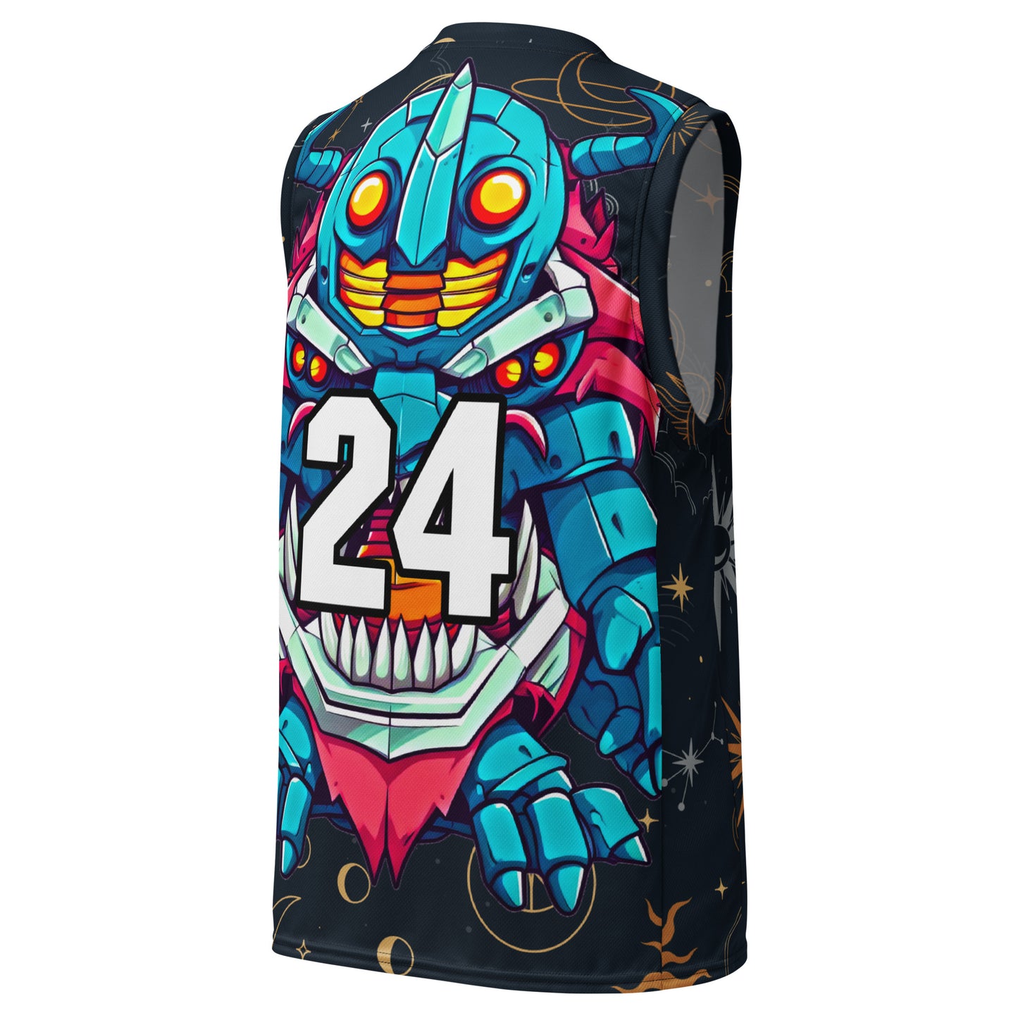 Rex the Reactor Watcher - Recycled unisex basketball jersey - Starry Odyssey Colorway