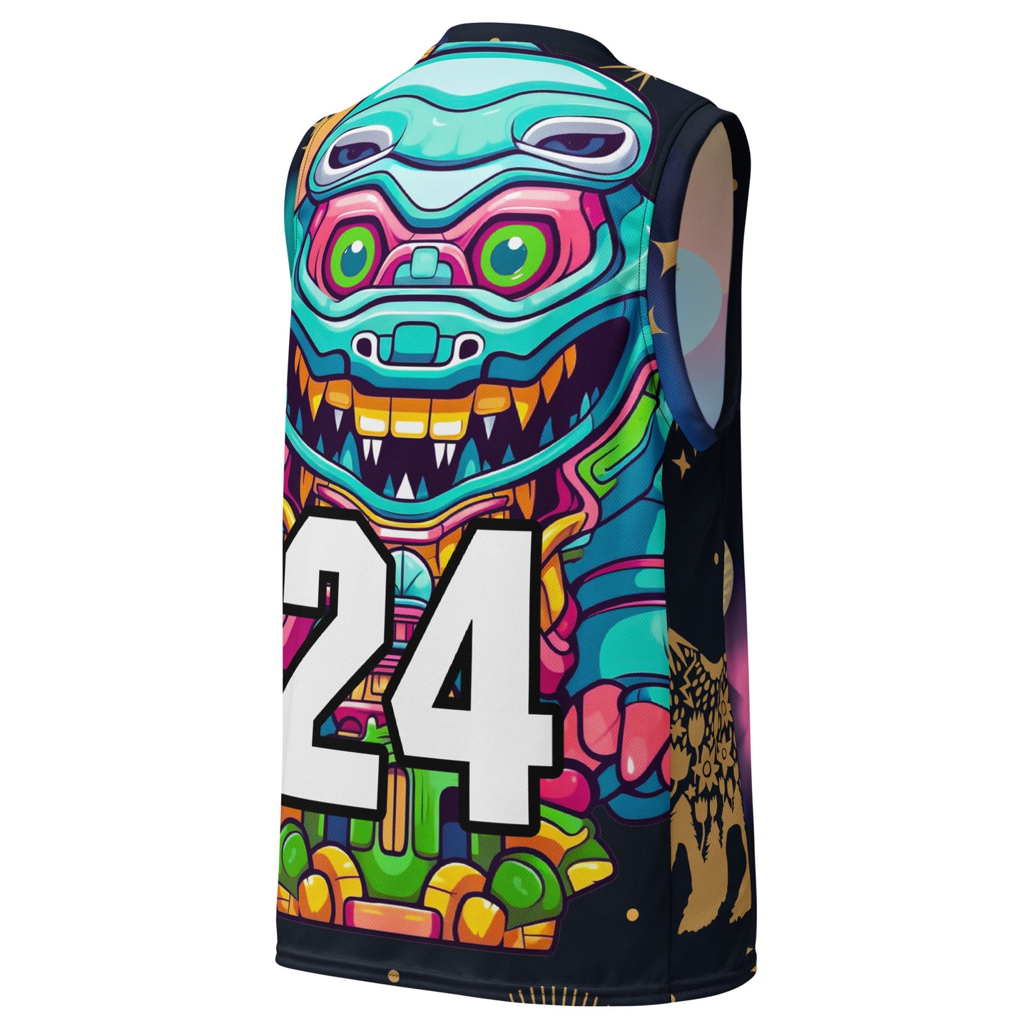 Astro Protector - Recycled unisex basketball jersey - Nebula Night Colorway