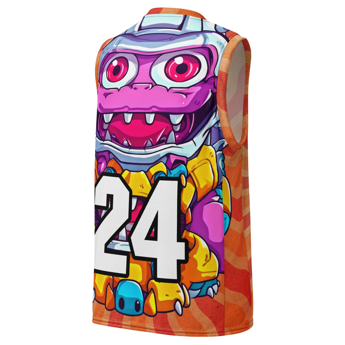 Cyber Critter - Recycled unisex basketball jersey - Solar Flare Colorway