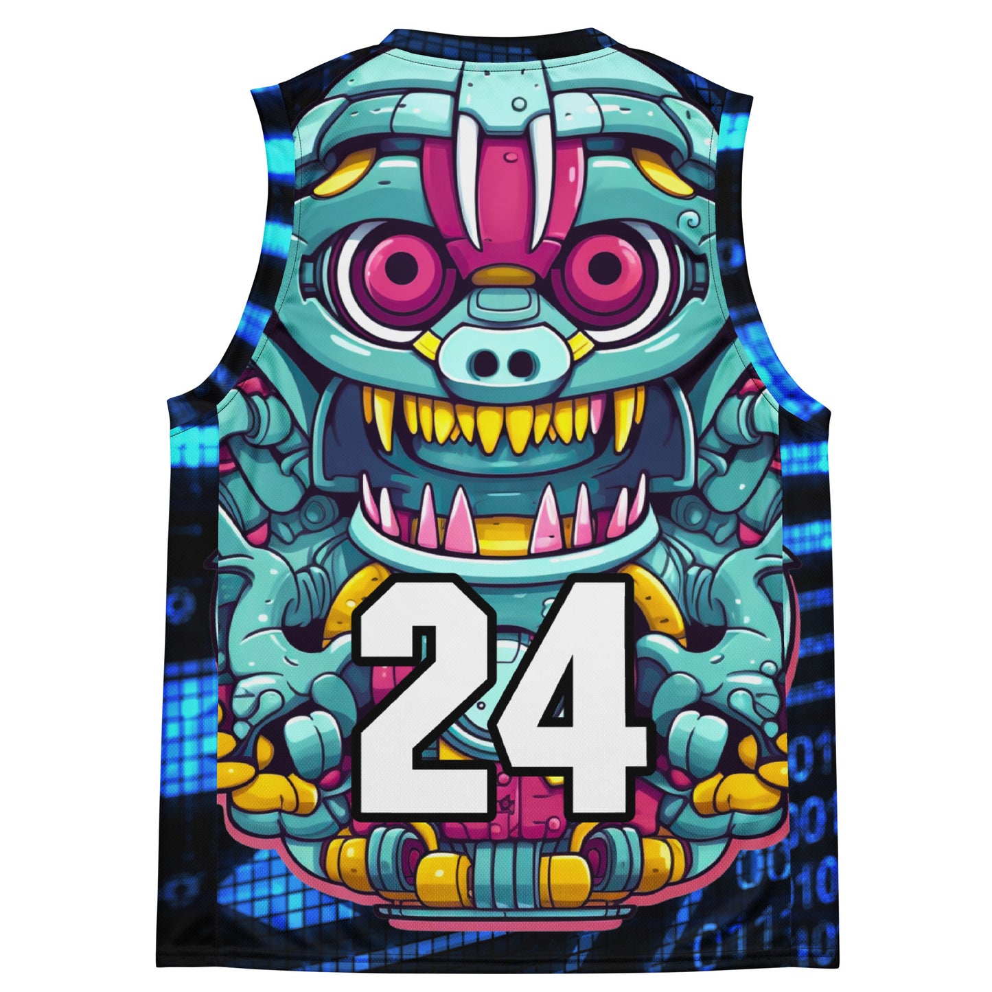 Gear Critter - Recycled unisex basketball jersey - Digital Pulse Colorway