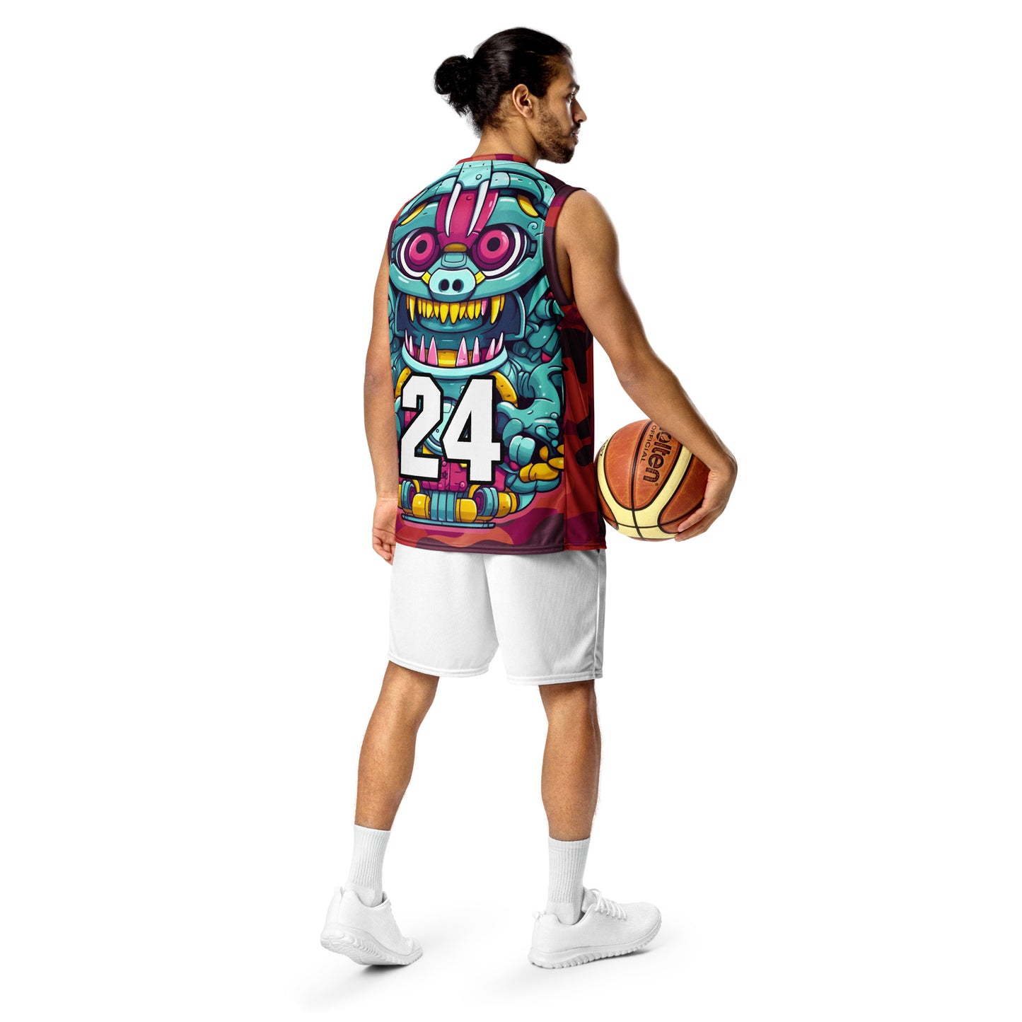 Gear Critter - Recycled unisex basketball jersey - Inferno Camo Colorway