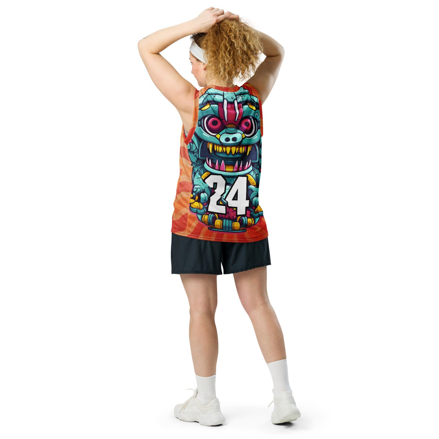 Gear Critter - Recycled unisex basketball jersey - Solar Flare Colorway